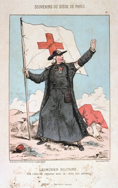 The Military Chaplain, Siege of Paris, 1870-1871 by Unbekannt