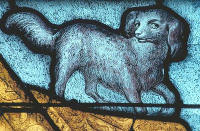 La Ferté-Bernard, Dog / Stained Glass 15th Century by Unbekannt