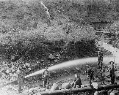 La Grange Mine Crew, California by Unbekannt
