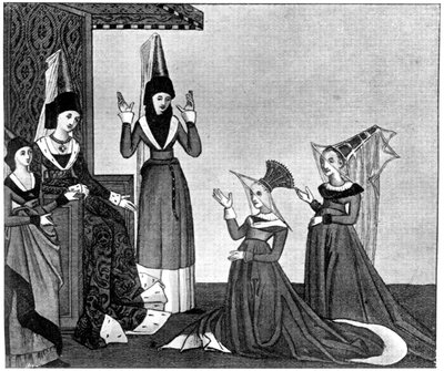 Ladies headdresses, 15th century by Unbekannt