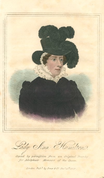 Lady Anne Hamilton by Unbekannt