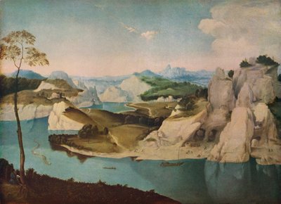 Landscape: a River among Mountains, c. 1600 by Unbekannt