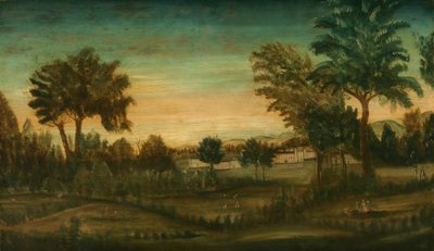 Landscape with Buildings, Fourth Quarter 18th century by Unbekannt