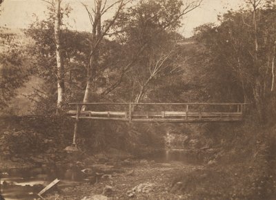 Landscape with Trees and Bridge by Unbekannt