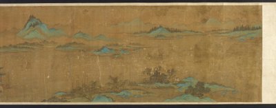 Landscape with palaces, Ming dynasty by Unbekannt