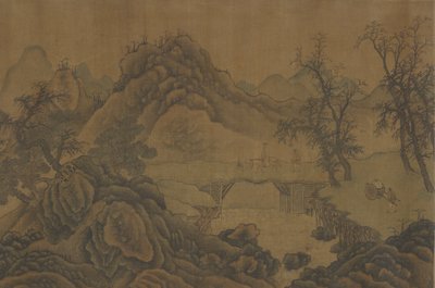 Landscape with Travelers by Unbekannt
