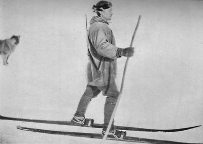 Lars Pettersen on Snow Shoes, c1893-1896, 1897 by Unbekannt