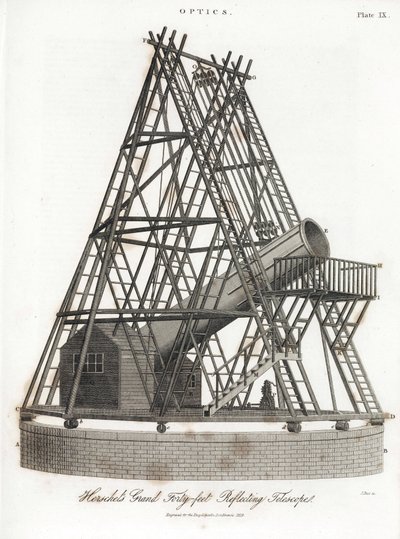 The Great Telescope of Herschel by Unbekannt