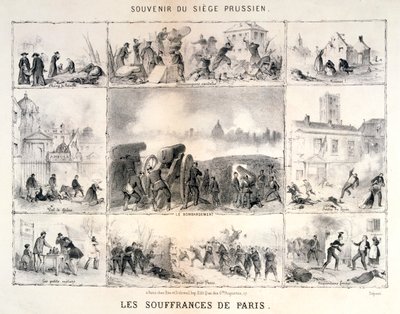 The Sufferings of Paris, 1870-1871 by Unbekannt