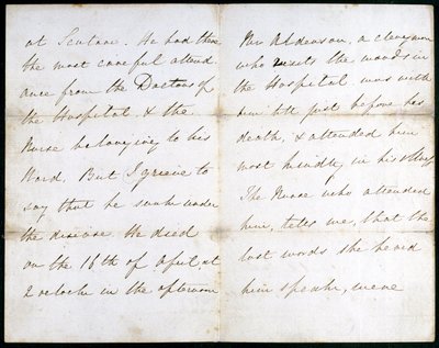 Letter from Florence Nightingale, May 1856 by Unbekannt