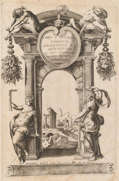 Libro Appartenente al Architettura [Title Page], 1568 by Unbekannt