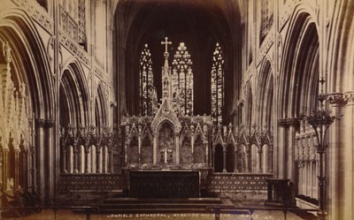 Lichfield Cathedral, Reredos and Altar by Unbekannt