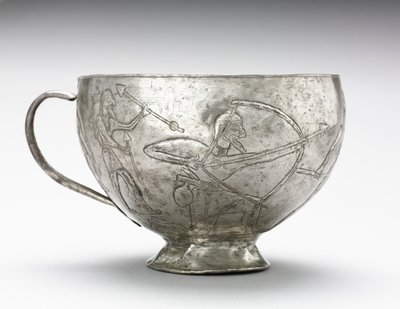 Lion Hunting Cup by Unbekannt