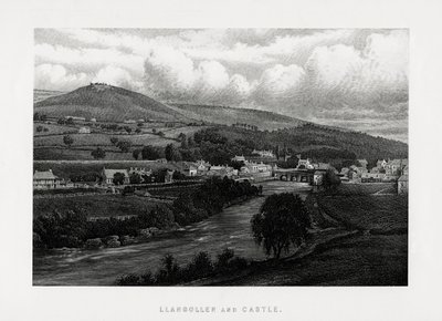 Llangollen and Castle, Denbighshire, North Wales, 1896 by Unbekannt