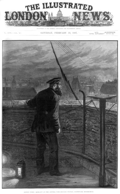 London fires, 1887 by Unbekannt