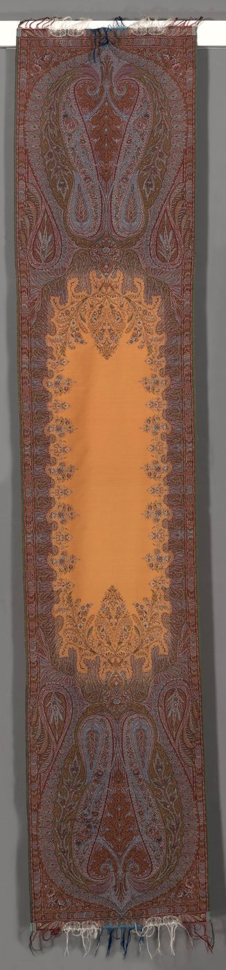 Long Stole with Botehs and Orange Center by Unbekannt
