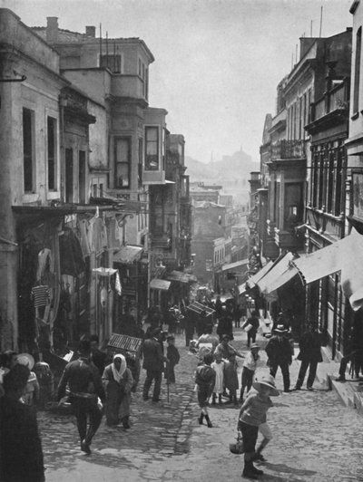 Looking Down Step Street, Constantinople by Unbekannt