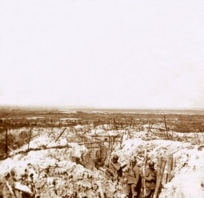 Looking towards the German front line by Unbekannt