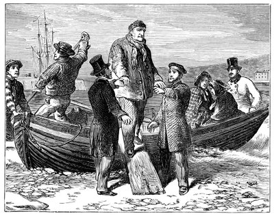 Louis Philippe arrives at Newhaven, 1848 by Unbekannt