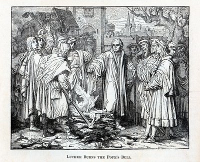 Luther Burns the Pope