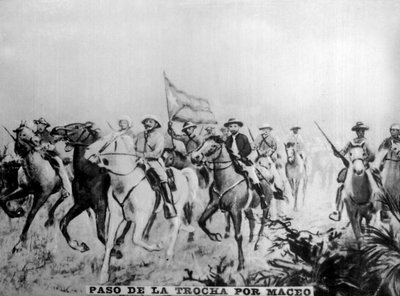 Maceo via Trocha, 1895 by Unbekannt