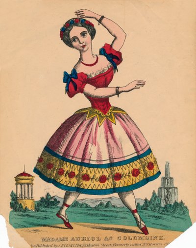 Madame Auriol as Columbine by Unbekannt
