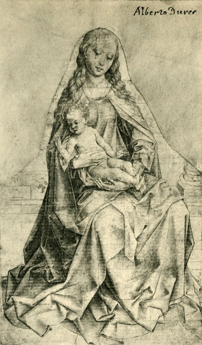 Madonna with Christ-Child Blessing, 1440-1450, 1943 by Unbekannt