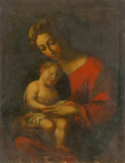 Madonna with Sleeping Jesus by Unbekannt