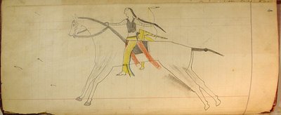 Maffet Ledger: Mounted Indian by Unbekannt