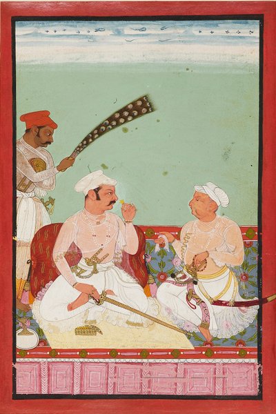 Maharao Ratan Singh with Courtiers, c1670 by Unbekannt