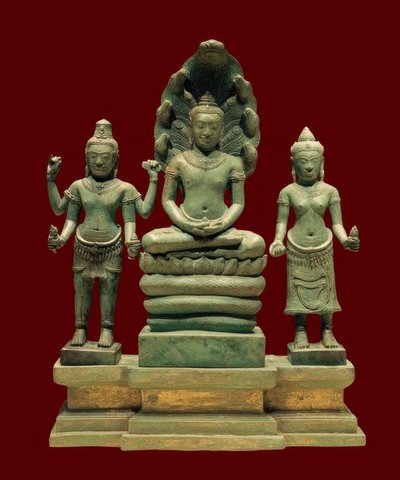 Mahayana Buddhist Triad by Unbekannt