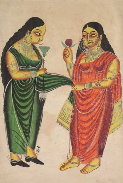 Maid Bringing a Hookah to a Lady by Unbekannt