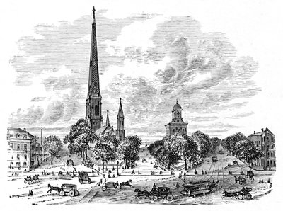 Main Street, Buffalo, Opposite the Churches by Unbekannt