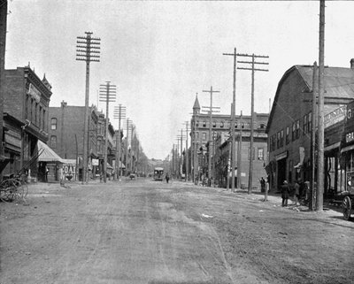 Main Street, Butte City, Montana, USA, c1900 by Unbekannt