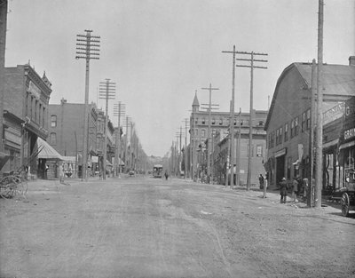 Main Street, Butte City, Montana by Unbekannt