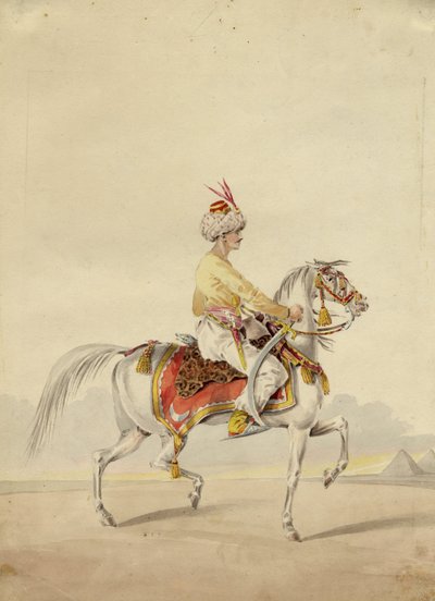 Mamluk on Horseback, ca 1825 by Unbekannt