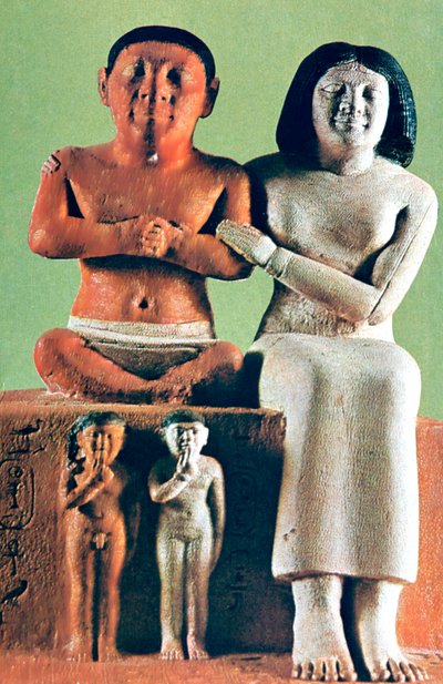 Man and Woman Figurine, Statue, Egypt by Unbekannt