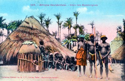Mankaigne village, Western Africa by Unbekannt