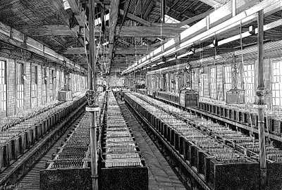 Manufacture of Electric Batteries, USA, 1887 by Unbekannt