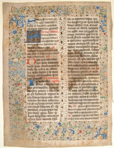 Manuscript Leaf from a Missal by Unbekannt