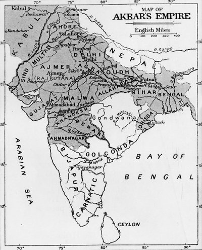 Map of Akbar