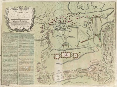 Map of Battle of Savuchny, 1739-1740 by Unbekannt