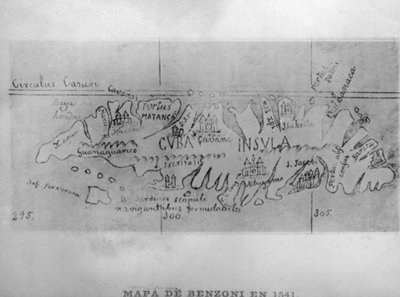 Map of Benzoni, 1541, 1920s by Unbekannt