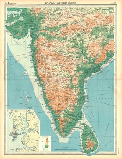 Map of India - Southern Section by Unbekannt