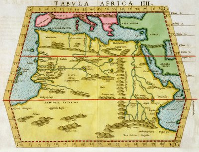 Map of North Africa by Unbekannt