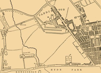 Map of Paddington by Unbekannt