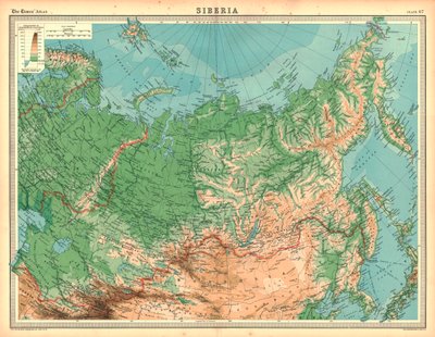 Map of Siberia by Unbekannt