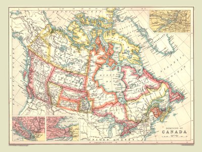 Map of the Dominion of Canada by Unbekannt