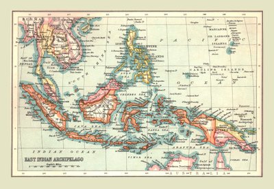 Map of the East Indian Archipelago, 1902 by Unbekannt