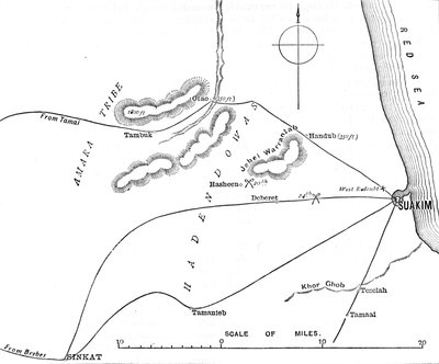 Map of the Environs of Suakim by Unbekannt